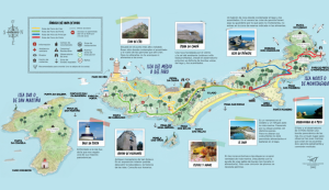 Que hacer en las Islas Cíes: mapa de rutas