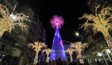 Que ver en Vigo en Navidad 2024: el árbol de Navidad